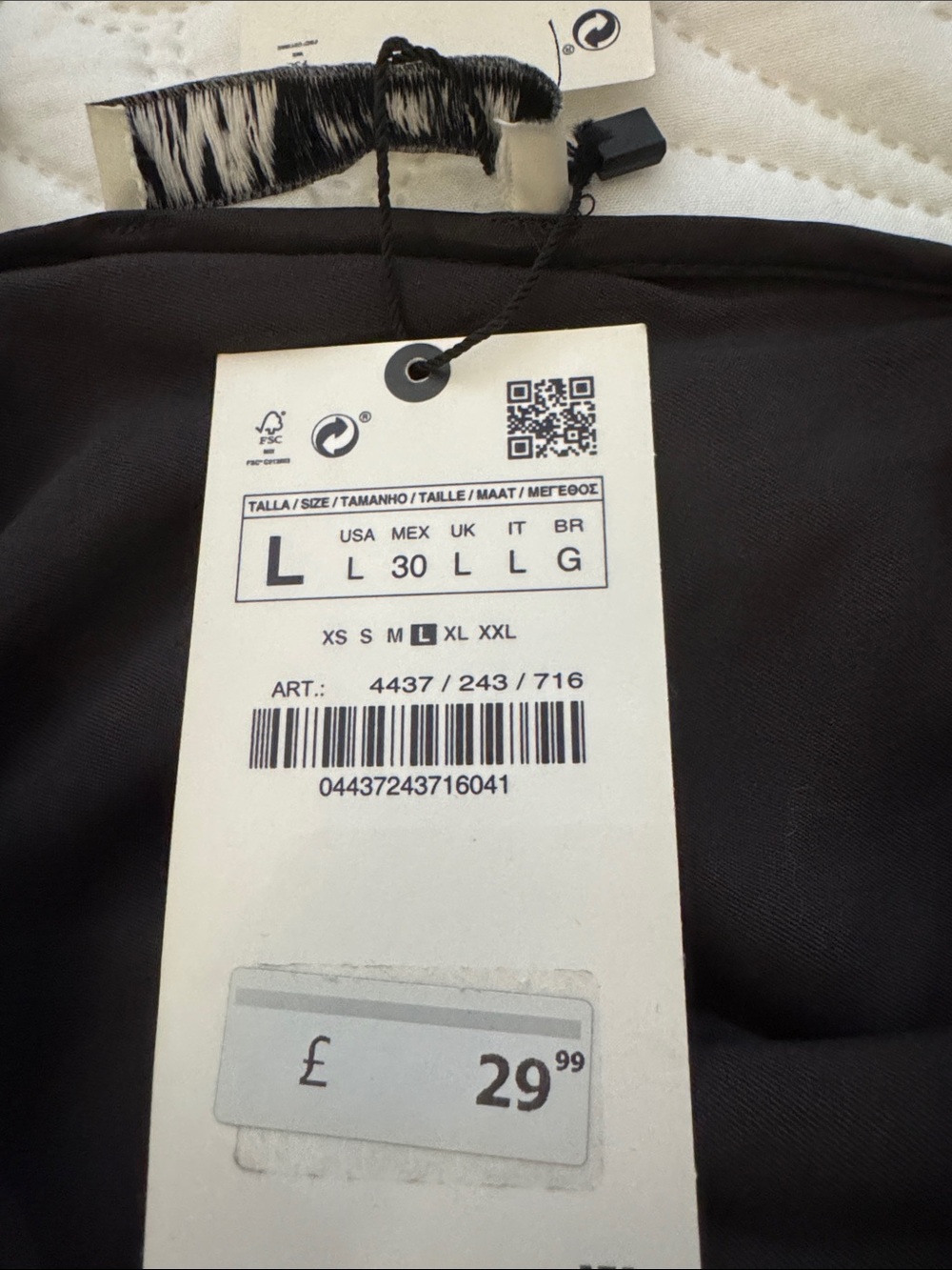 Zara Black Satin Maxi Slip Dress with Side Ruching - Picture 3 of 8